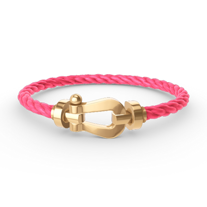 [Elara]GROSSES HUFEISEN ARMBAND - GOLD