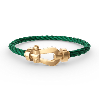 [Elara]GROSSES HUFEISEN ARMBAND - GOLD