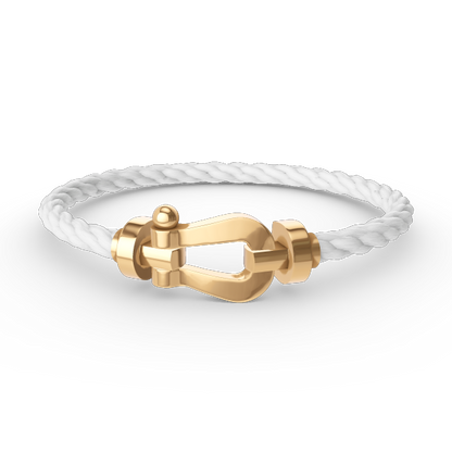 [Elara]GROSSES HUFEISEN ARMBAND - GOLD