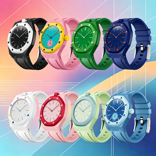 [Elara]ROYAL OAK POP EXCLUSIVE BIOCERAMIC CASE & SILICONE STRAP(RWITH CRADLE)