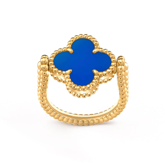 [Elara]GLÜCKSKLEE GOLD WENDEBARER RING