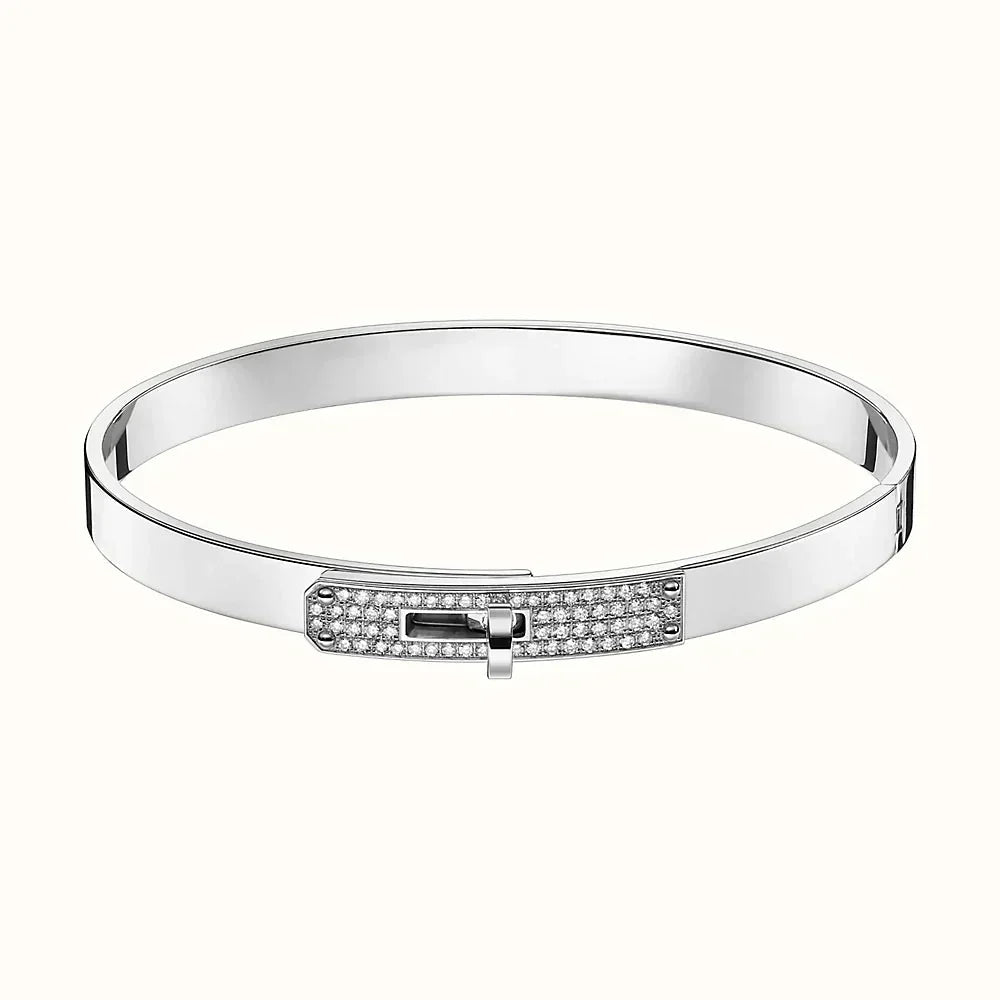 [Elara]KELLY SILVER DIAMOND BRACELET