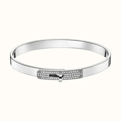 [Elara]KELLY SILVER DIAMOND BRACELET