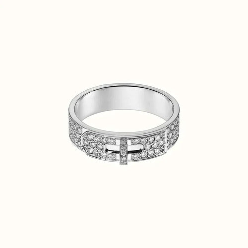 [Elara]KELLY SILVER DIAMOND RING
