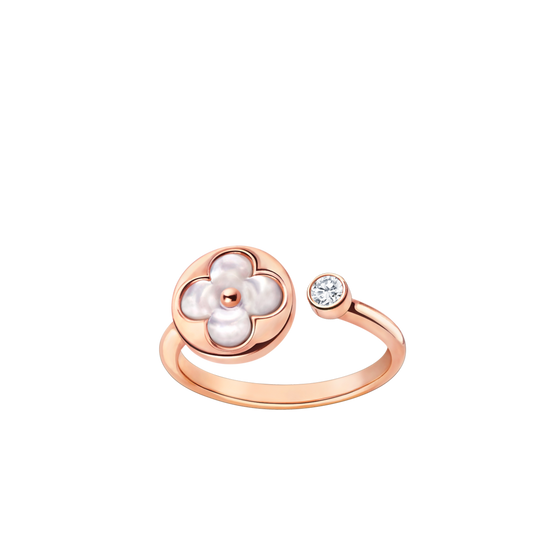 [Elara]SUN 1ダイヤモンド ピンクMOPリング
