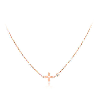 [Elara]BLOSSOM PENDANT ROSE GOLD AND DIAMOND