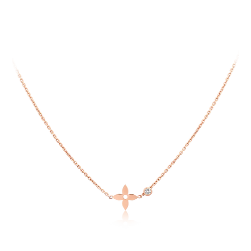 [Elara]BLOSSOM PENDANT ROSE GOLD AND DIAMOND