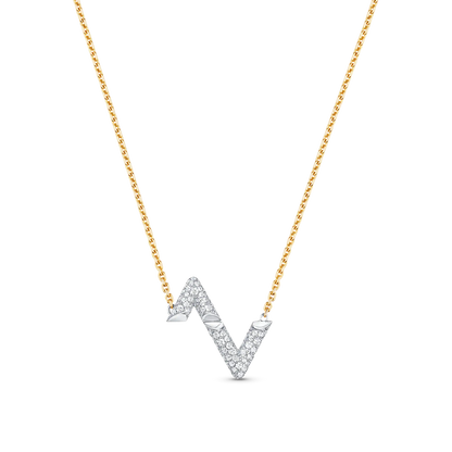 [Elara]VOLT SILVER DIAMANT ANHÄNGERKETTE