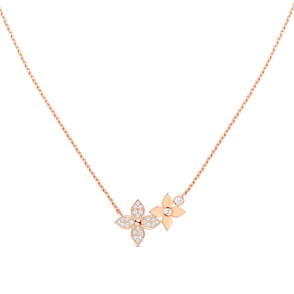 [Elara]STAR BLOSSOM HALSKETTE ROSÉGOLD DIAMANTEN