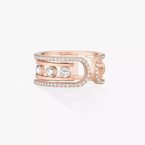 [Elara]OPEN MOVE 10-DIAMOND PAVÉ RING