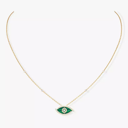 [Elara]LUCKY EYE DIAMOND NECKLACE