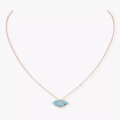 [Elara]LUCKY EYE DIAMOND NECKLACE