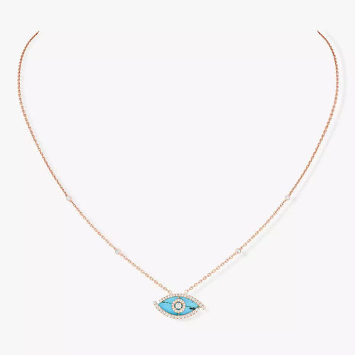 [Elara]LUCKY EYE DIAMOND NECKLACE