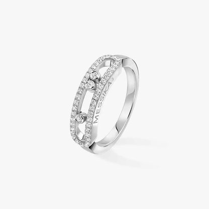[Elara]BABY MOVE PAVÉ DIAMOND RING