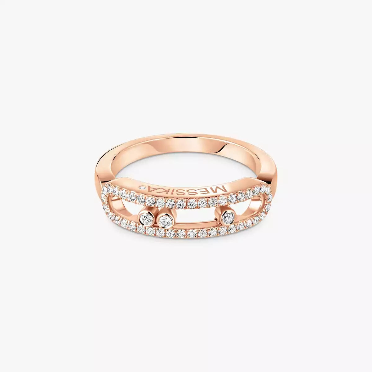 [Elara]BABY MOVE PAVÉ DIAMOND RING