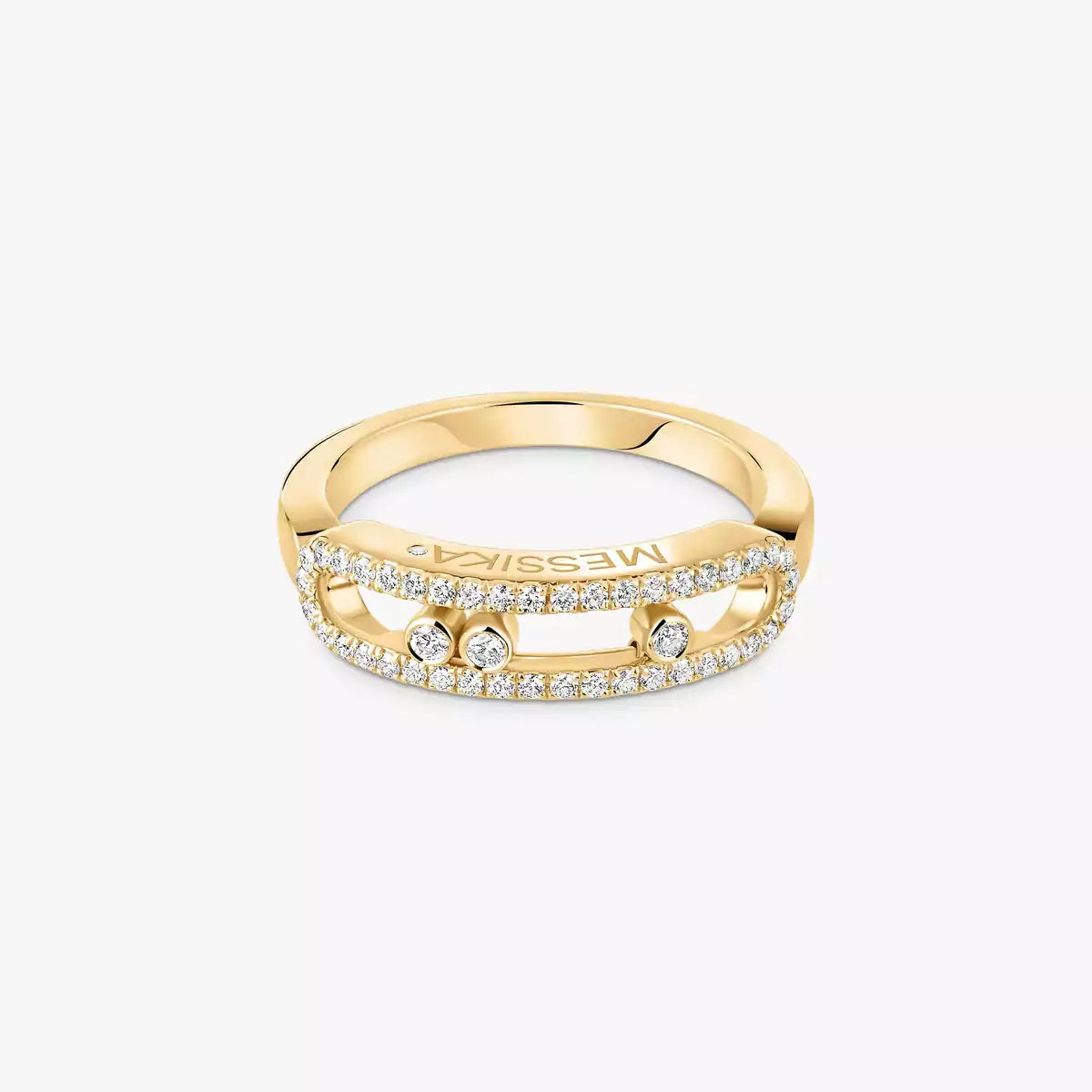 [Elara]BABY MOVE PAVÉ DIAMOND RING