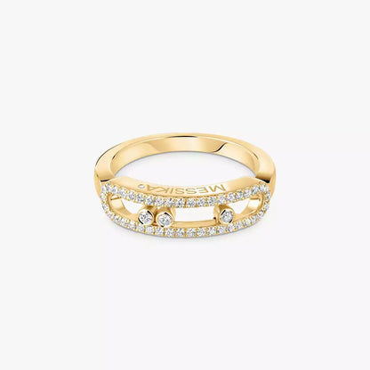 [Elara]BABY MOVE PAVÉ DIAMOND RING