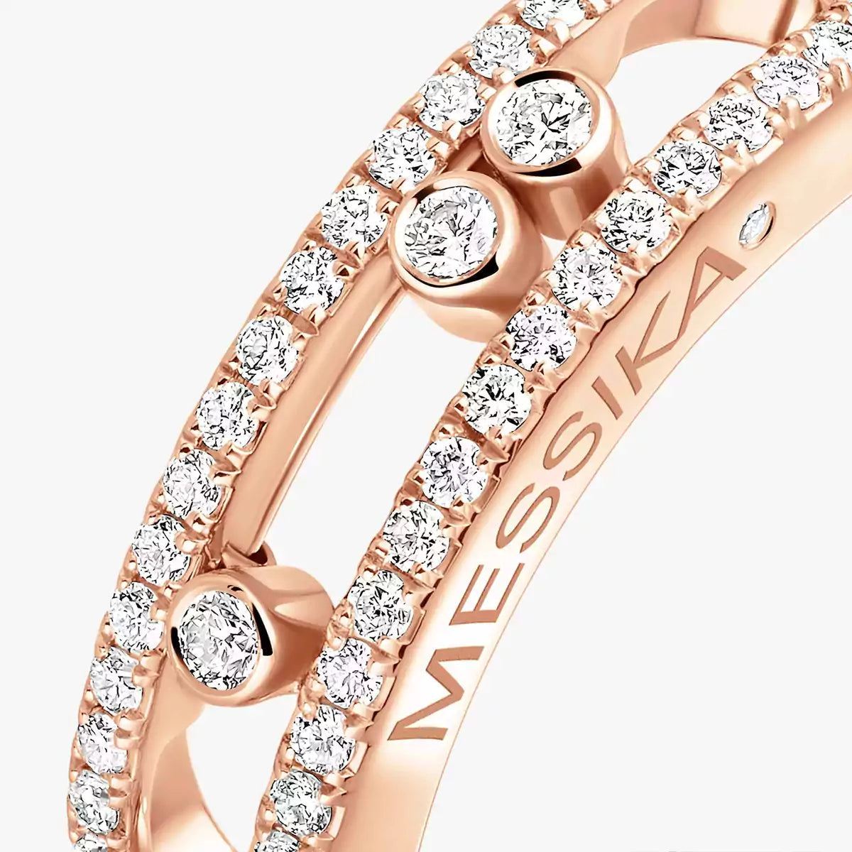 [Elara]BABY MOVE PAVÉ DIAMOND RING