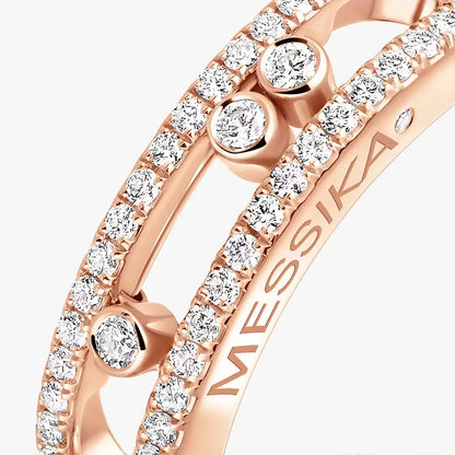 [Elara]BABY MOVE PAVÉ DIAMOND RING