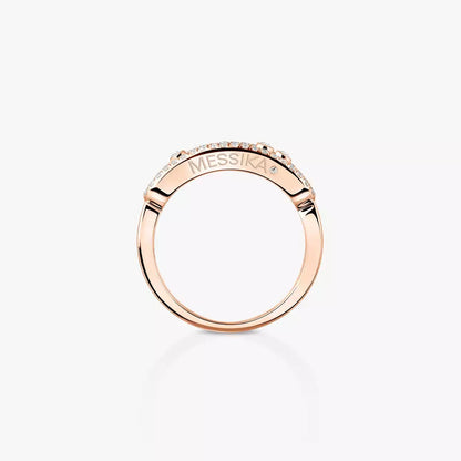 [Elara]BABY MOVE PAVÉ DIAMOND RING