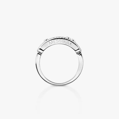 [Elara]BABY MOVE PAVÉ DIAMOND RING