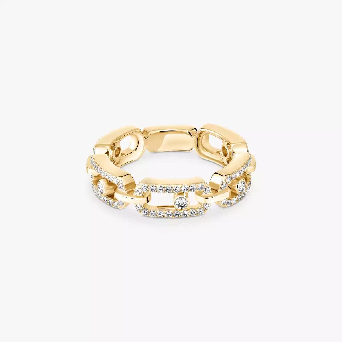 [Elara]MOVE LINK PAVÉ ダイヤモンド リング