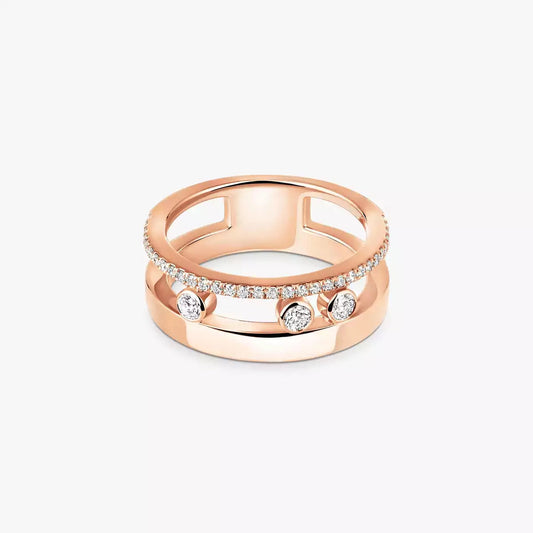 [Elara]MOVE NOA PAVÉ DIAMOND INTERLOCKING RING