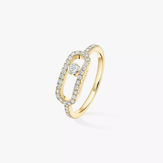[Elara]MOVE UNO FULL PAVÉ DIAMOND RING
