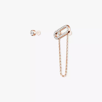[Elara]MOVE UNO ALL DIAMOND STUD EARRINGS