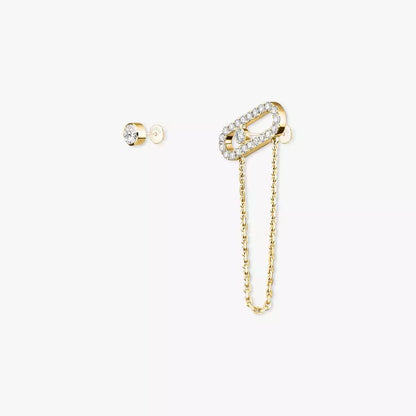 [Elara]MOVE UNO ALL DIAMOND STUD EARRINGS