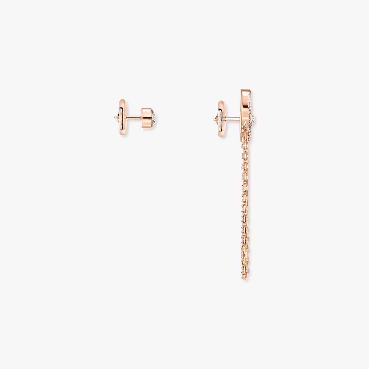 [Elara]MOVE UNO ALL DIAMOND STUD EARRINGS