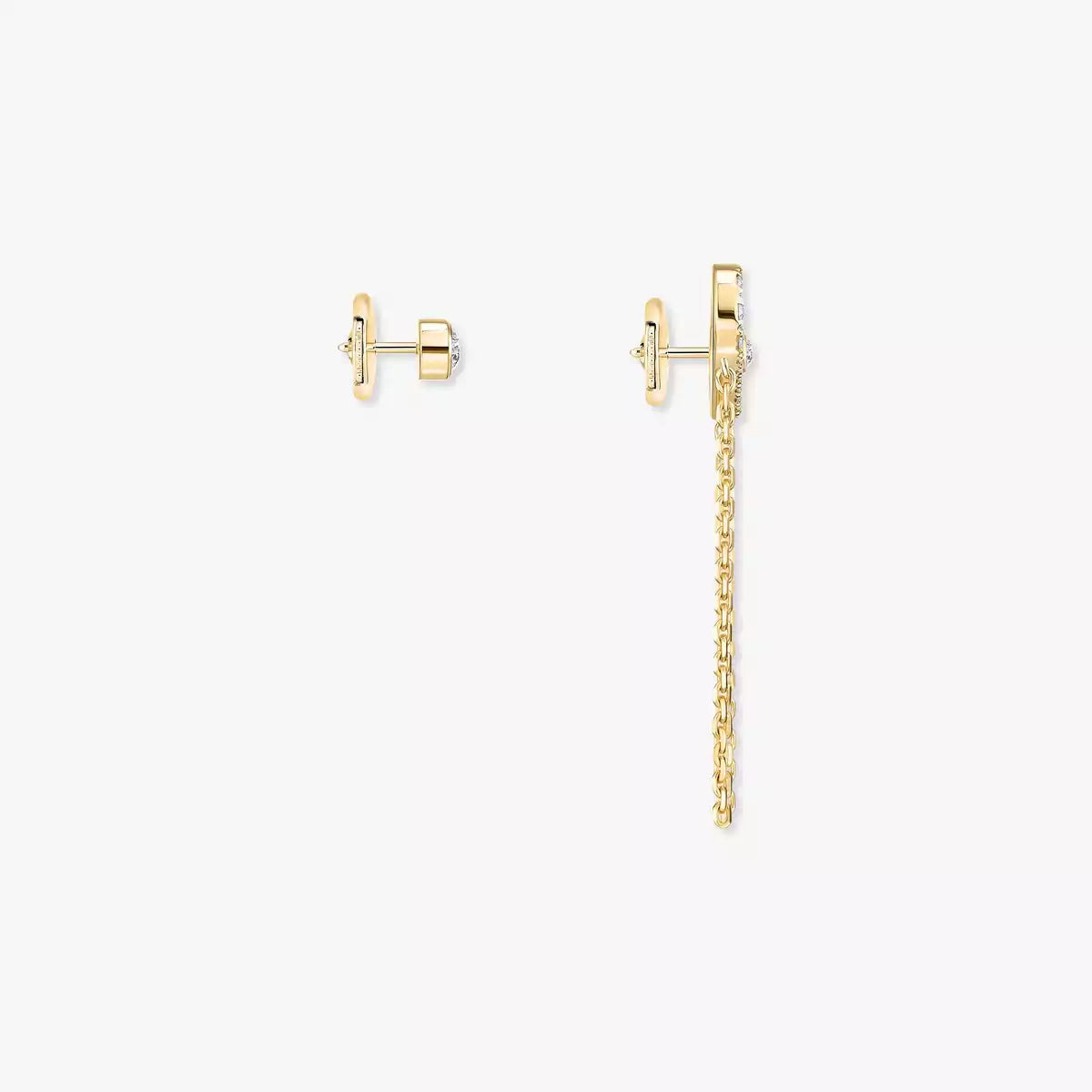 [Elara]MOVE UNO ALL DIAMOND STUD EARRINGS