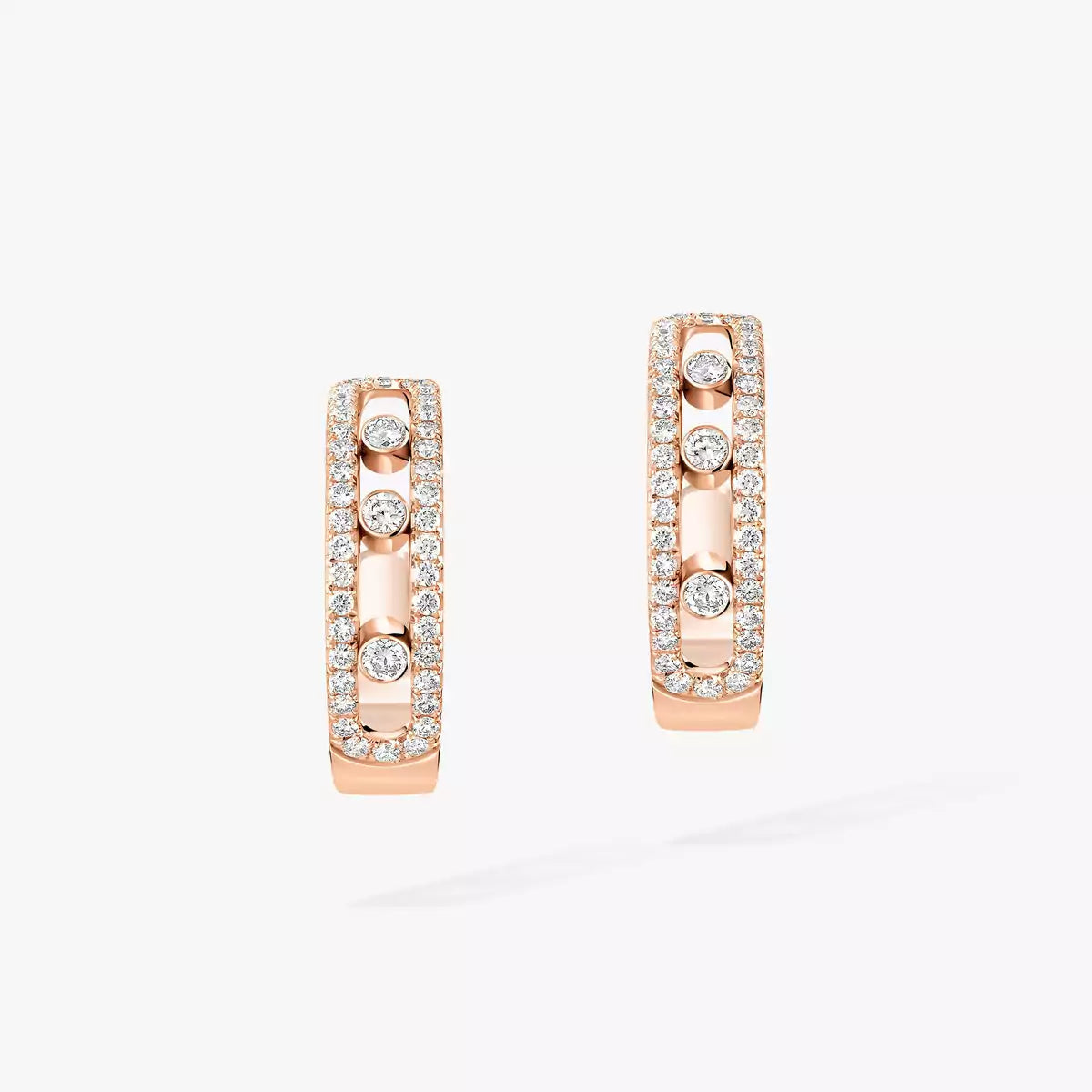 [Elara]MOVE PAVÉ DIAMOND HOOP EARRINGS
