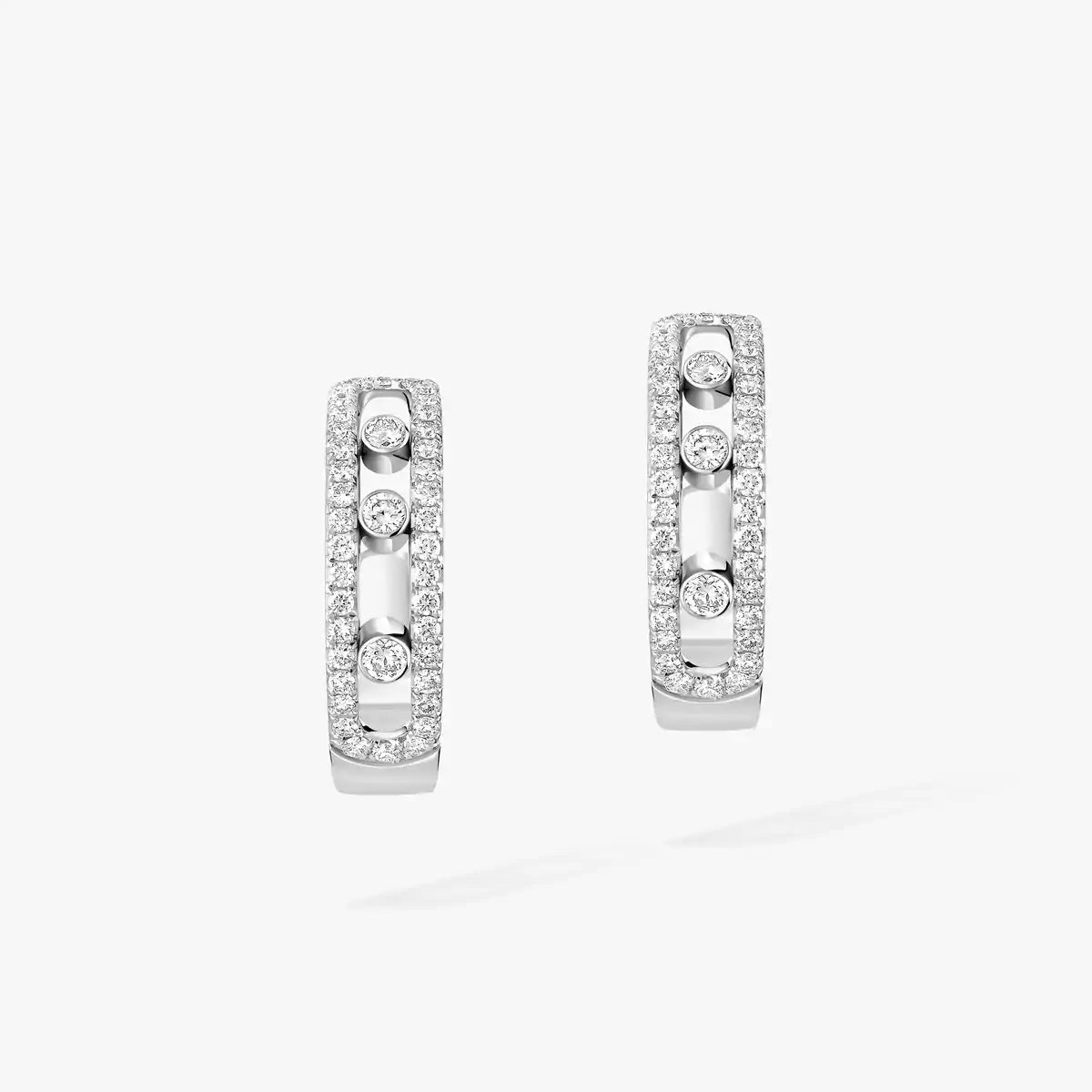 [Elara]MOVE PAVÉ DIAMOND HOOP EARRINGS