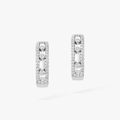 [Elara]MOVE PAVÉ DIAMOND HOOP EARRINGS