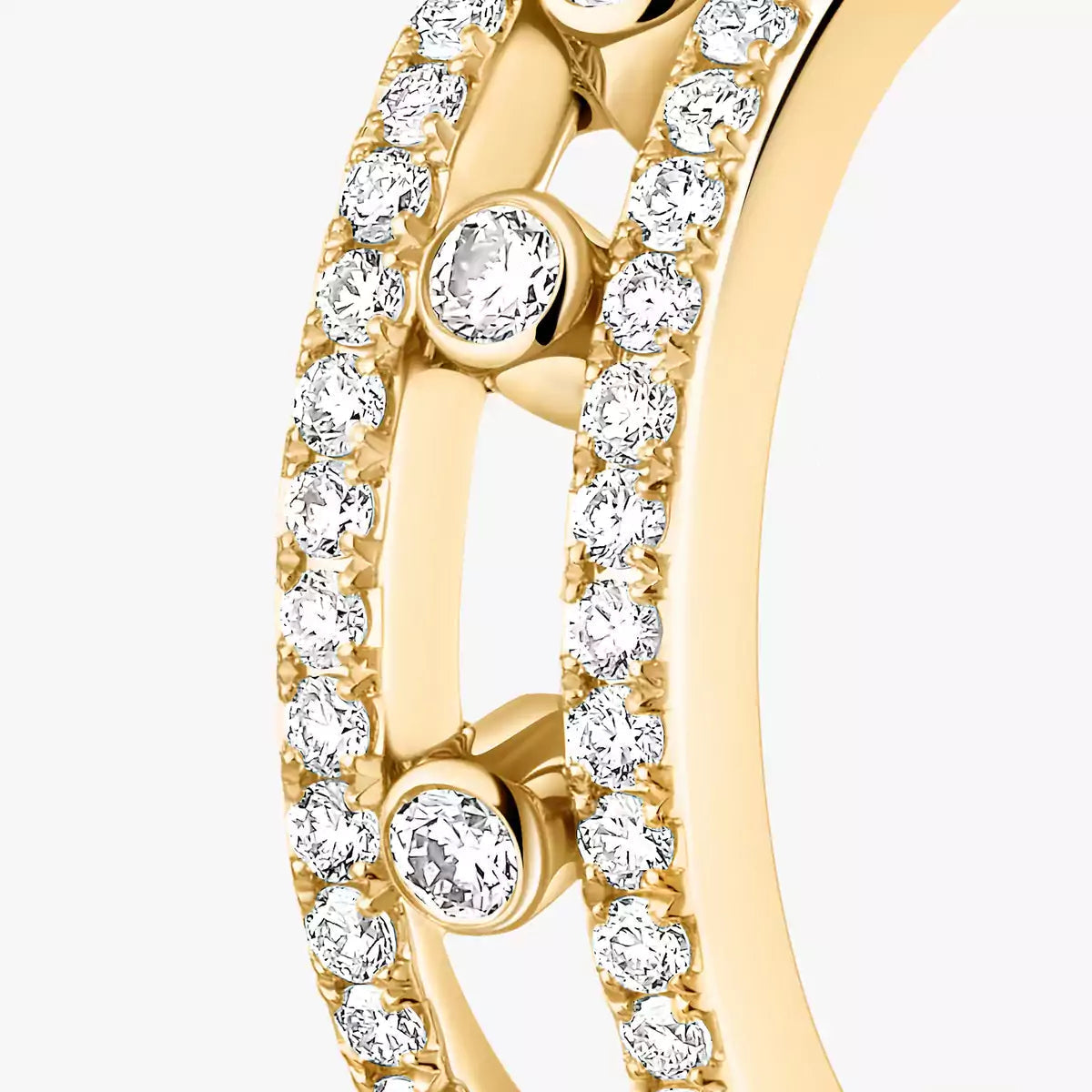 [Elara]MOVE PAVÉ DIAMOND HOOP EARRINGS