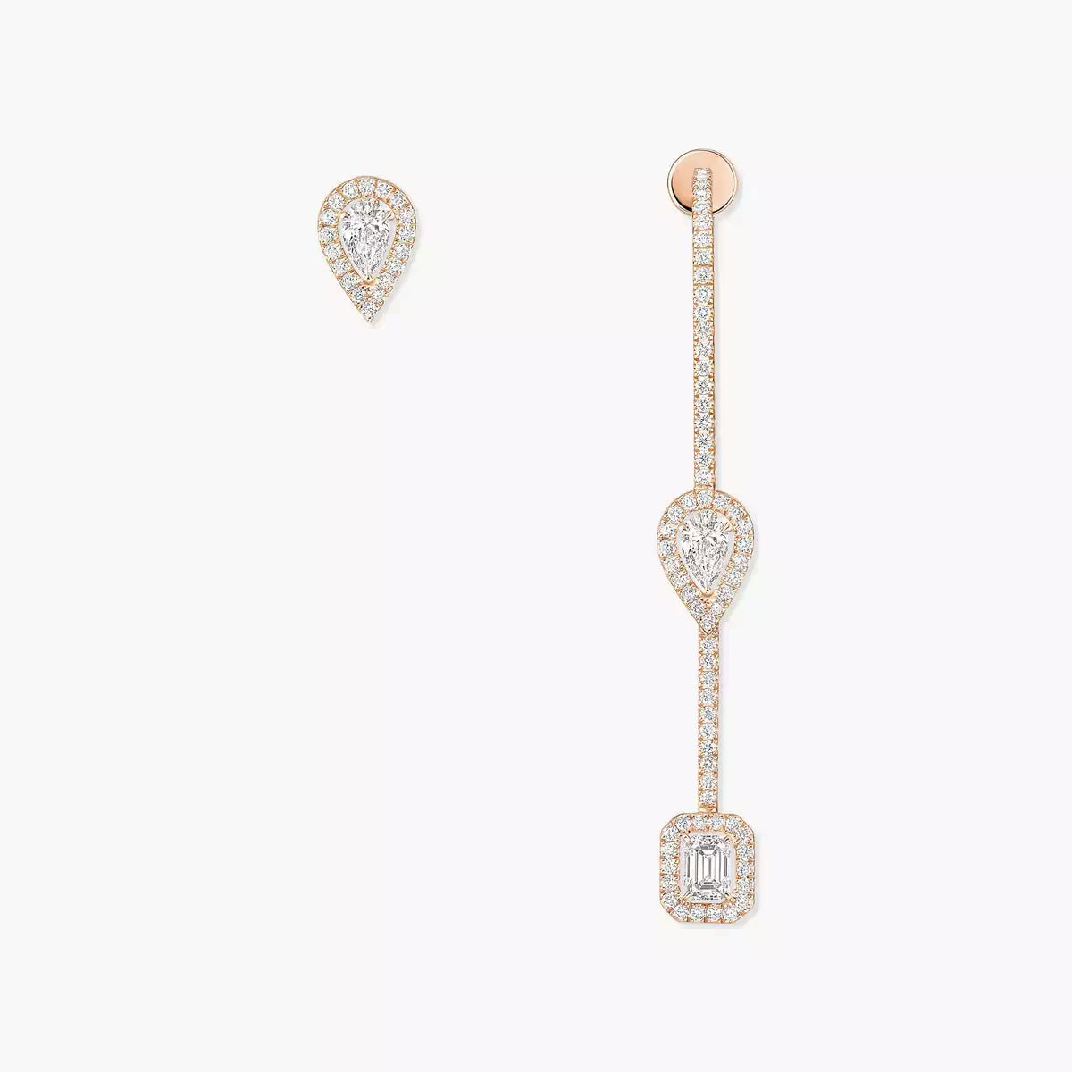 [Elara]MEINE TWIN DIAMANT TROPFEN OHRRINGE