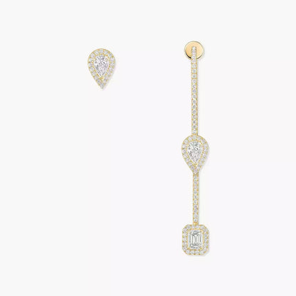 [Elara]MEINE TWIN DIAMANT TROPFEN OHRRINGE