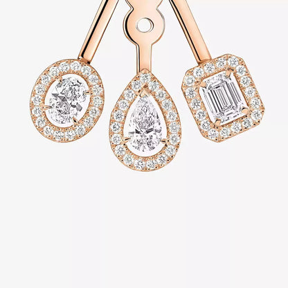 [Elara]MEINE ZWILLING TRIO DIAMANT OHRRINGE