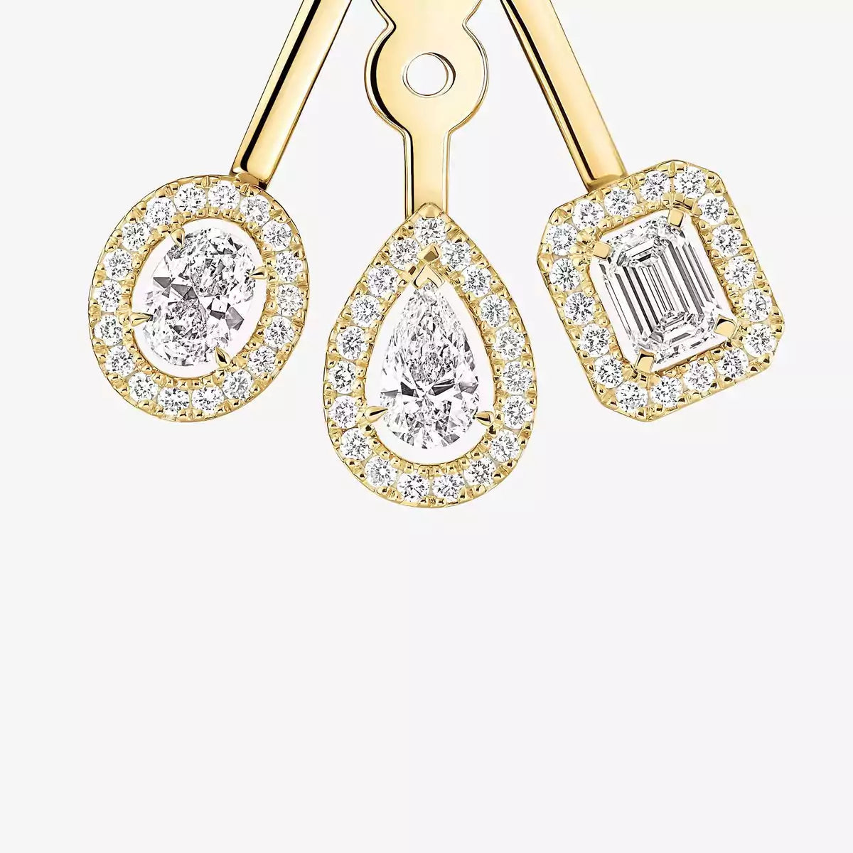 [Elara]MEINE ZWILLING TRIO DIAMANT OHRRINGE