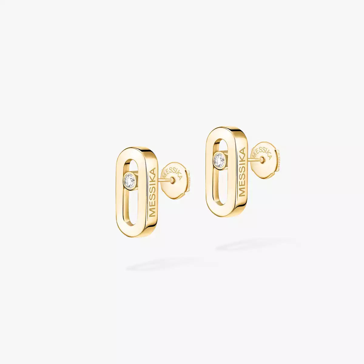 [Elara]MOVE UNO DIAMOND STUD EARRINGS