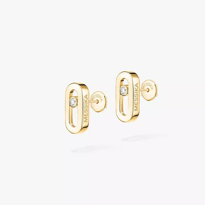 [Elara]MOVE UNO DIAMOND STUD EARRINGS