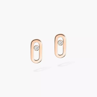 [Elara]MOVE UNO DIAMOND STUD EARRINGS