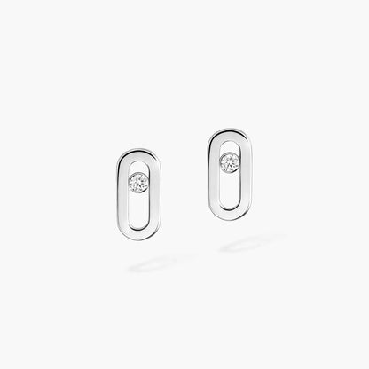 [Elara]MOVE UNO DIAMOND STUD EARRINGS