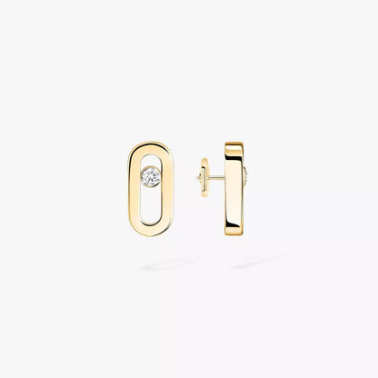 [Elara]MOVE UNO DIAMOND STUD EARRINGS