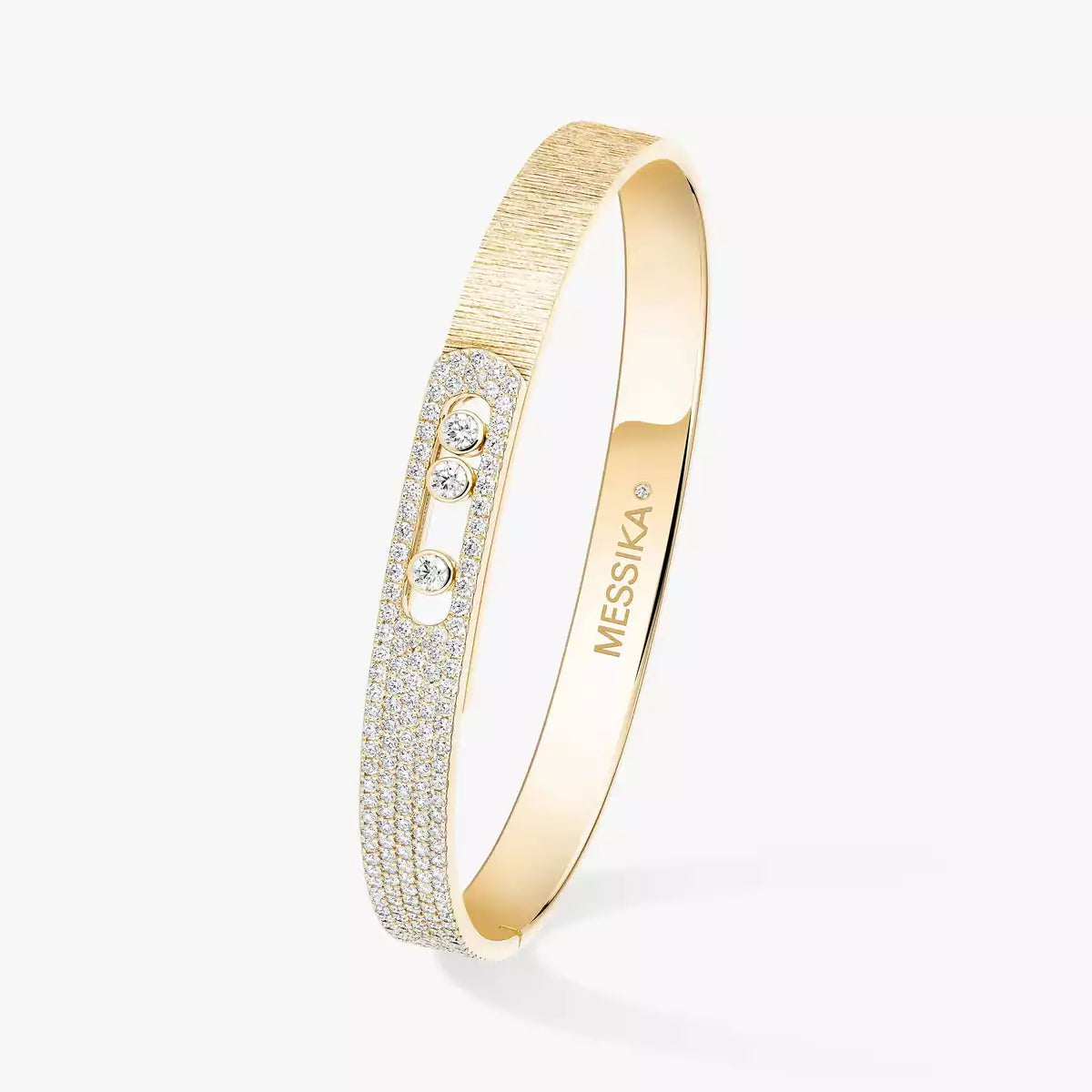[Elara]MOVE NOA CISELÉ HALB-PAVÉ DIAMANT-ARMBAND