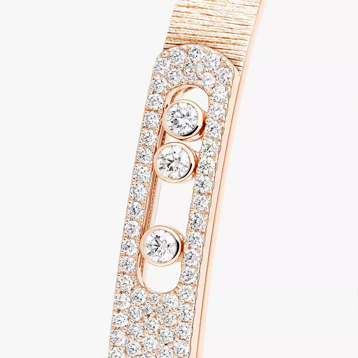 [Elara]MOVE NOA CISELÉ HALB-PAVÉ DIAMANT-ARMBAND