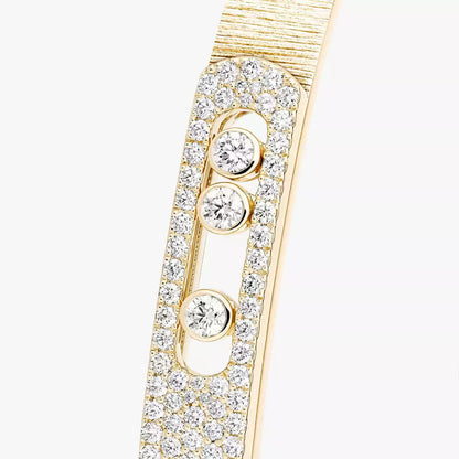 [Elara]MOVE NOA CISELÉ HALB-PAVÉ DIAMANT-ARMBAND