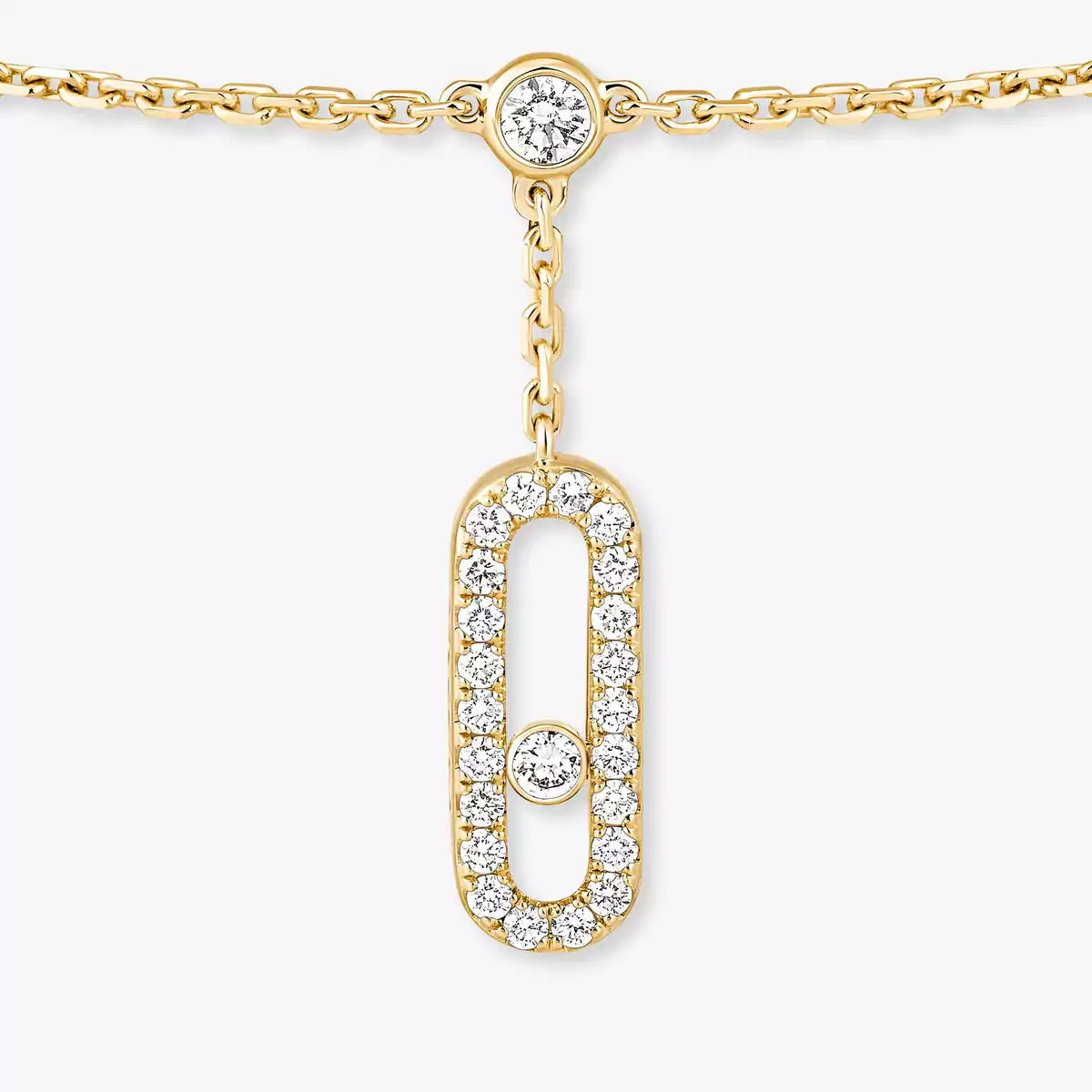 [Elara]MOVE UNO PAVÉ DIAMOND ANKLE BRACELET
