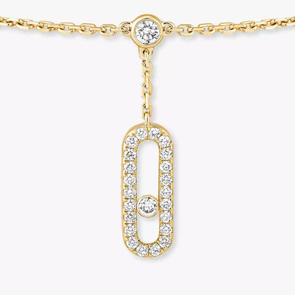 [Elara]MOVE UNO PAVÉ DIAMOND ANKLE BRACELET